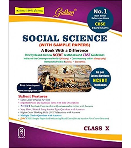 Golden Social Science: (With Sample Papers) A book with a Difference for Class- 10 CBSE Class 10 - SchoolChamp.net